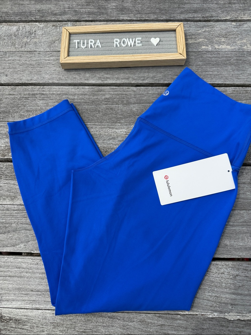 Lululemon Align High-Rise Crop 23" Cerulean Blue size 12 NWT